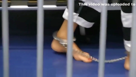 Milf wears a black thong on her 40s body during a workout